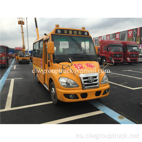 ChuFeng baja velocidad 19 asientos de autobús escolar de entrega preescolar